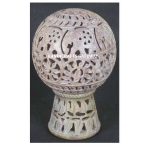 <b>Decorative</b> Soapstone Carving Tea Light Candle Base Holder For <b>Cheap</b> Price Bulk Quantity With Wholesaler And Distributor - Product Image 1