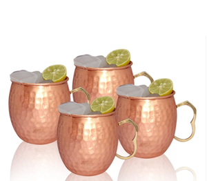Vente chaude 500ml Tasse En Céramique Personnalisable Rose Or Cuivre Baril Tasse Solide pour Moscou Mules - Product Image 4