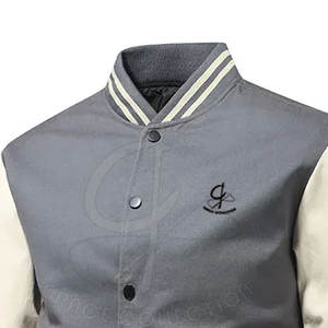 Grace Collection แจ็กเก็ตขนแกะ100% สำหรับผู้ชาย, แจ็กเก็ตคอปกตั้งปรับแต่งได้เต็มที่สำหรับคอลเลกชันฤดูหนาว - Product Image 3