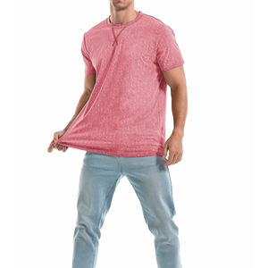 Gran oferta, camisas de todos los tamaños para hombre, nueva moda, ropa informal colorida, logotipo personalizado, ropa mezclada a granel, camisetas de algodón 100% - Product Image 4