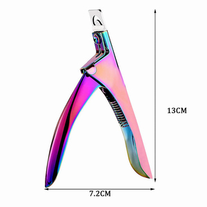 ที่ตัดปลายเล็บอะคริลิกยูวีเจลเคลือบไททาเนียมรูปตัวยูสำหรับร้านเสริมสวยที่ตัดปลายเล็บเพื่อความงาม - Product Image 2