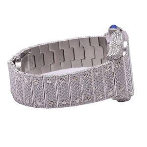 นาฬิกาเพชรสำหรับปลูกในห้องปฏิบัติการทำจากสแตนเลสผลิตจากอินเดียพร้อมเคสสี่เหลี่ยม VVS - Product Image 3