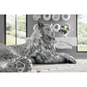 Sculpture de cerf en aluminium plaqué or tendance, figurine artistique, centre de table, décoration d'intérieur, objet de collection Zahid - Product Image 4