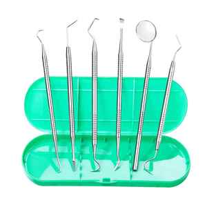 Kit de herramientas dentales, equipo de limpieza de dientes de relleno, Kit de Instrumentos dentales compuestos, 6 uds., Kit de herramientas dentales profesionales personalizadas - Product Image 1