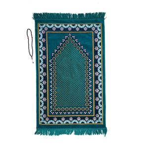 Tapis de prière en soie douce de qualité supérieure avec tissu respirant, toucher confortable, idéal pour les peaux sensibles pendant la prière - Product Image 2