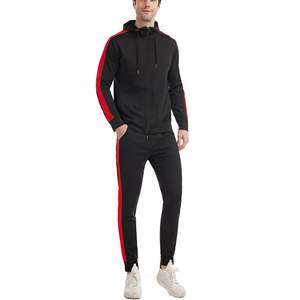 Vente en gros de survêtements de sport 100% polyester de haute qualité tissés dans les deux sens pour hommes avec deux poches - Product Image 2