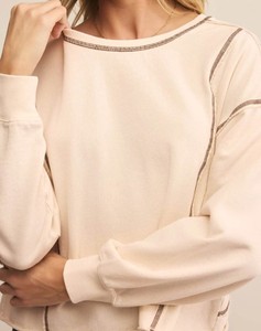 Sweat-shirt à col rond personnalisé pour femmes, fournisseur de gros, sweat-shirt épais à manches longues en coton surdimensionné - Product Image 5