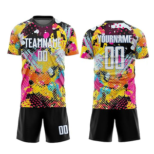 Uniforme de football pour la jeunesse, vêtement de sport fabriqué au Pakistan, impression de logo personnalisé, uniforme de football de grande taille pour le service d'équipe OEM, 2025 - Product Image 4