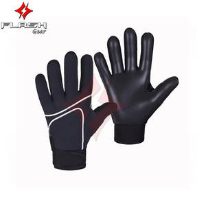 Gants de gardien de but de football FLASH GEAR avec logo personnalisé, doigts complets, à enfiler, imperméables, extensibles, antidérapants, en polyester - Product Image 6
