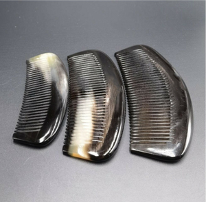 Christmas Gift Handcrafted Natural Horn Comb <b>for</b> Styling <b>Hair</b> Made From Real Buffalo Ox Horn Comb Made in India - Product Image 1
