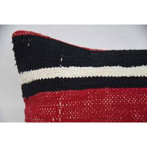 Almohada de lana Kilim Multicolor de 16x24 pulgadas, Alfombra tejida, estilo acento, sala de estar portátil para, dormitorio, cuadrado, espuma Vintage, hogar, Navidad - Product Image 2