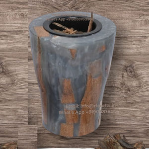 Quemador único de madera de resina epoxi Bakhoor, quemador de incienso Madhkan, quemador árabe Oud para el hogar y fragancia de Ramadán DE LA India - Product Image 2