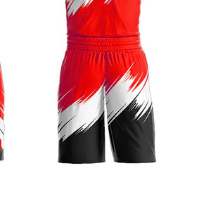 Maillot de basket-ball personnalisé de haute qualité et pantalon col en V Kit d'équipe de conception imprimé par sublimation de qualité supérieure fabriqué au Pakistan - Product Image 4