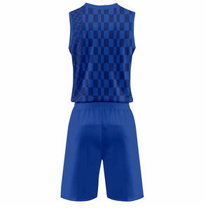 Uniformes de baloncesto para hombre de alta calidad con logotipo personalizado nuevo diseño sin mangas cuello redondo transpirable impreso uniformes de baloncesto - Product Image 2