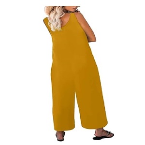 Combinaison pour femme de haute qualité, couleur unie, 100% coton, décontractée, respirante, col en V, manches longues, écologique, best-seller - Product Image 2