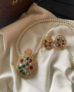 ชุดต่างหูสร้อยคอสำหรับเจ้าสาวสำหรับผู้หญิงเครื่องประดับสำหรับงานแต่งงานขายส่ง - Product Image 6