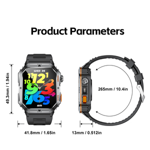 Reloj Inteligente MT62 con Pantalla IPS de 50 mm, Monitor de Frecuencia Cardíaca y Oxígeno en Sangre, Rastreador de Actividad Física Unisex para Exteriores, Carga Magnética - Product Image 5