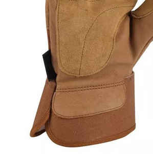 Gants de gréeur en cuir de vachette de haute qualité manchette de sécurité de Construction industrielle ignifuge nouvelle arrivée gants de travail - Product Image 6