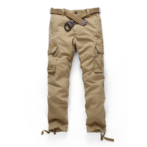 Haute qualité Six poches Joggers pantalon camouflage Cargo pantalon taille moyenne Stretch décontracté mode pantalons de survêtement pour hommes en gros toile - Product Image 1