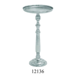 Best Quality Cast Aluminum Round <b>Tray</b> Table Plain Polished Accent Table Metal Furniture Side Table for Home and <b>Office</b> - Product Image 5