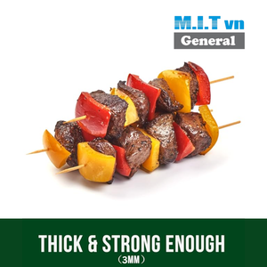 Brochettes en bambou de 10 po-de qualité alimentaire, durables et jetables - Product Image 5