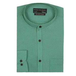 Men's Business Casual <b>Shirt</b> - Light Green - Product Image 5