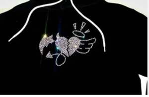 Custom Rhinestone Mens 100% Algodón 450 GSM Full Face Zip up US Hoodie mens cropped zip up HOODIE - Product Image 6