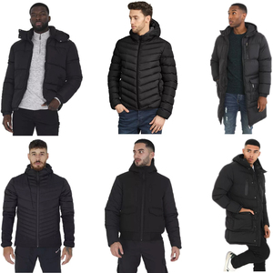Chaquetas acolchadas de alta ligereza para hombre, opciones al por mayor personalizadas, chaquetas de burbujas con estilo, prendas de vestir exteriores con bolsillo y capucha, cómodas - Product Image 2