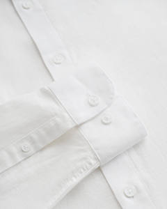 Camisa de algodón y lino estampada de punto de manga larga para hombre, ajuste Regular, transpirable, informal, botón, ligero, Top de otoño, rutina de Vietnam - Product Image 6