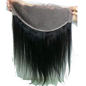 Rubio ceniza para cabello humano suizo 13X5 Remy Straight Frontal de alta calidad - Product Image 5