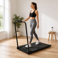 Caminadora Eléctrica Plegable para Oficina en Casa, Mini Máquina de Ejercicio Debajo del Escritorio con Pantalla LED