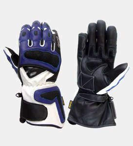 Gants de moto de course en cuir de haute qualité, design personnalisé en gros, été, coupe-vent, unisexe, avec protection des doigts - Product Image 3