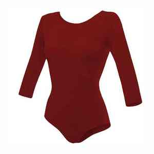 ชุดลีโอตาร์ดเด็กผู้หญิงแขนยาวสำหรับยิมนาสติก พิมพ์โลโก้ได้ ชุดฝึกซ้อมเต้นคุณภาพสูง ชุดลีโอตาร์ดแบบสายเดี่ยว โพลีเอสเตอร์ เอวยางยืด - Product Image 2