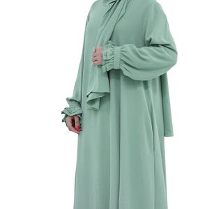 Robe Abaya pour femmes musulmanes, vêtements islamiques traditionnels, mode musulmane de Dubaï, robe hijab - Product Image 5