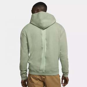 Streetwear Sweat à capuche personnalisé pour hommes Acid Washed Drop Shoulder Zip Up Hoodies Double Zipper puff Printed Hoodie - Product Image 2