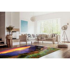Mountain Landscape Printed <b>Rug</b> - Modern Decor for Home & Car,Nonwoven Thin <b>Rug</b> - Product Image 3