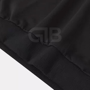 Qualité supérieure 100% coton goutte épaule pull à capuche nouveau Design décontracté automne pulls avec col à capuche motif solide - Product Image 5