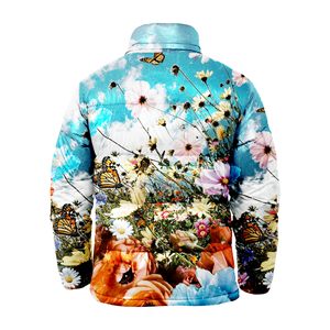 STITCHMODE Veste tactique sans couture délavée à motif de bulle imprimée Veste matelassée à motif d'art abstrait de style unique de meilleure valeur - Product Image 6