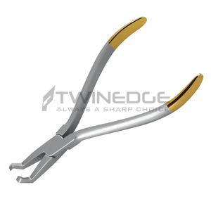 Extracteur de support orthodontique angulaire à long manche de qualité supérieure-Pince dentaire coudée en acier inoxydable pour un retrait précis du support - Product Image 3