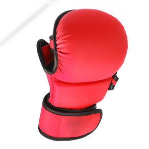 Gants professionnels en cuir MMA demi-doigt Offre Spéciale grappin Gym boxe combat gants d'entraînement pour la boxe d'arts martiaux - Product Image 5