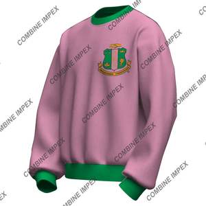 Alpha Kapa Alhpa AKA Embroidered Sweatshirt Streetwear Pullover Soft Cotton Crewneck Long Sleeve Vintage <b>Aesthetic</b> Cozy Top - Product Image 4