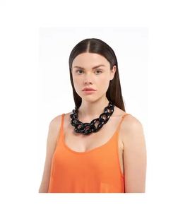 Conjunto de collar artesanal de resina hecho a mano único y elegante para mujer, accesorios de joyería elegantes - Product Image 4