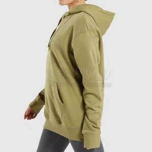 เสื้อฮู้ดสวมหัวสำหรับผู้หญิงไซส์ใหญ่พิเศษดีไซน์แบบกำหนดเอง - Product Image 3