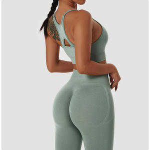 2025 ropa deportiva sin costuras para mujer, mallas de entrenamiento de secado rápido, ropa deportiva, sujetador de gimnasio de talla grande, conjuntos de Yoga y Fitness - Product Image 3