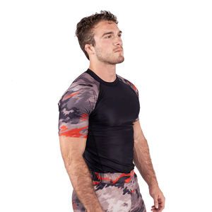 เสื้อรัดรูปแขนยาวครึ่งแขนยืดได้ผ้าสแปนเด็กซ์สีดำทำจากโพลีเอสเตอร์ - Product Image 4