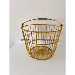 New Iron Fruits and <b>Bread</b> <b>Basket</b> Crafted with Durability and Style to Keep Your Kitchen Organized and Charming Golden Finished - Product Image 5