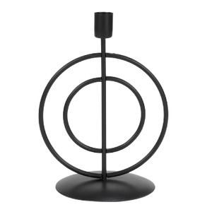 Portavelas decorativo con acabado dorado disponible para eventos, fiestas, bodas y Navidad, portavelas de mesa - Product Image 2