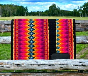Couverture de spectacle western doublée de laine polaire de Nouvelle-Zélande multicolore de haute qualité pour l'équitation et le tack - Product Image 4