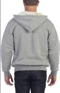 NOUVEAUTÉ – Veste à capuche polaire doublée sherpa épaisse et chaude pour homme du Bangladesh – Direct Usine – Sweat-shirt d'hiver - Product Image 6