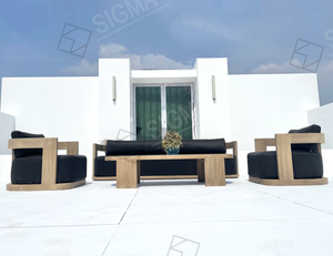 أريكة أريكة من اطقم مقطعية من اطارات الحديقة - Product Image 4